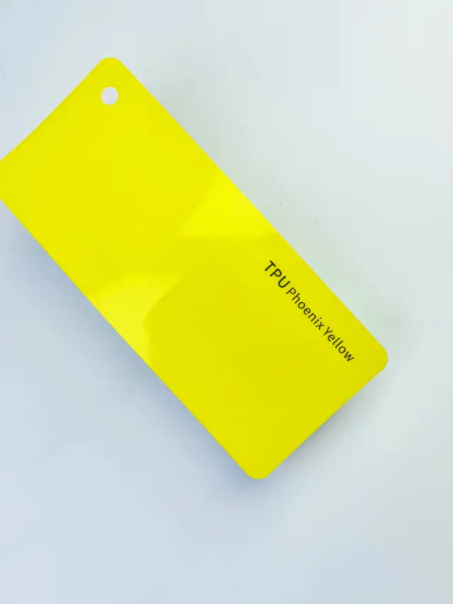 Phoenix Yellow PureShield colour PPF swatch