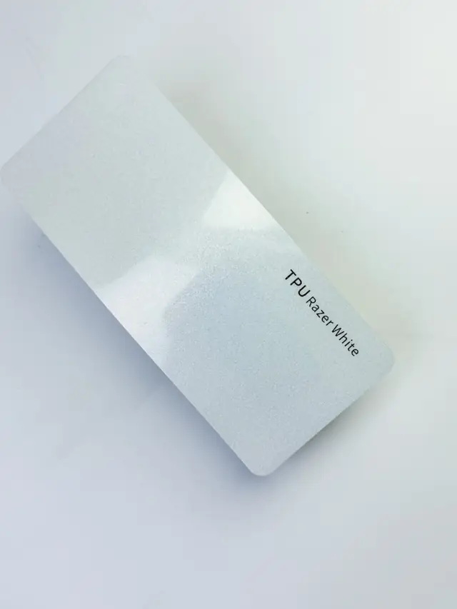 Razer White PureShield colour PPF swatch