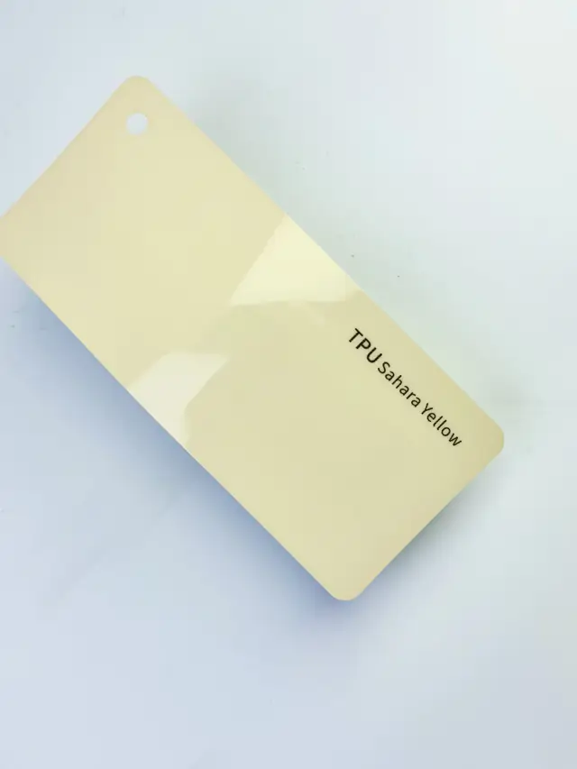 Sahara Yellow PureShield colour PPF swatch