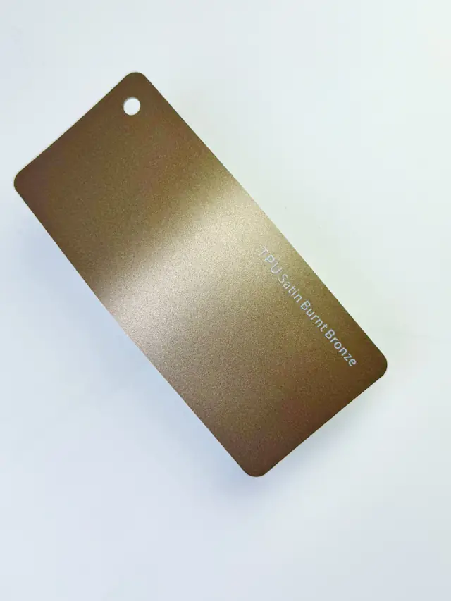Satin Burnt Bronze PureShield colour PPF swatch