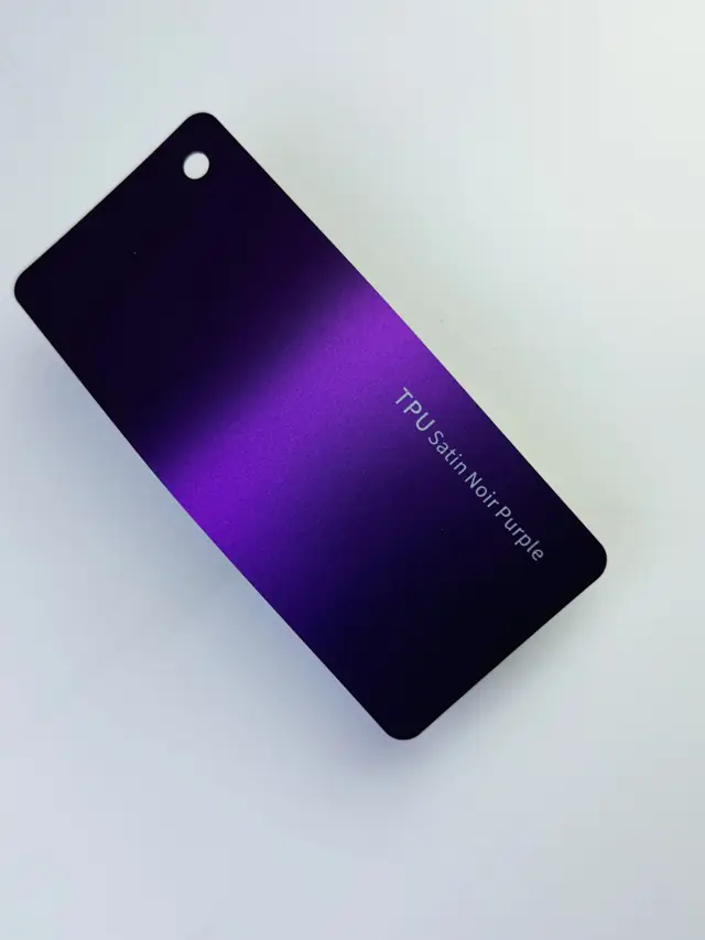 Satin Noir Purple PureShield colour PPF swatch