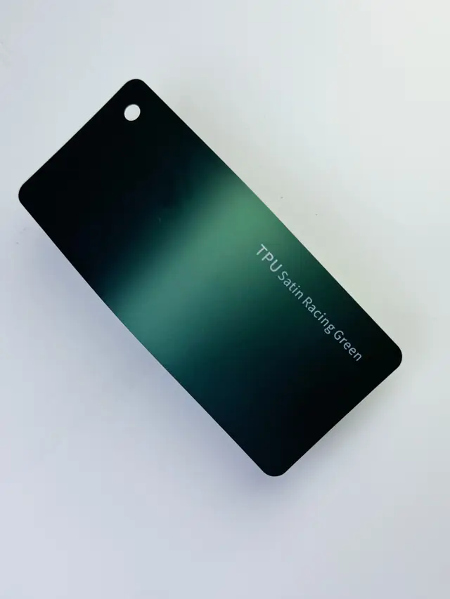 Satin Racing Green PureShield colour PPF swatch