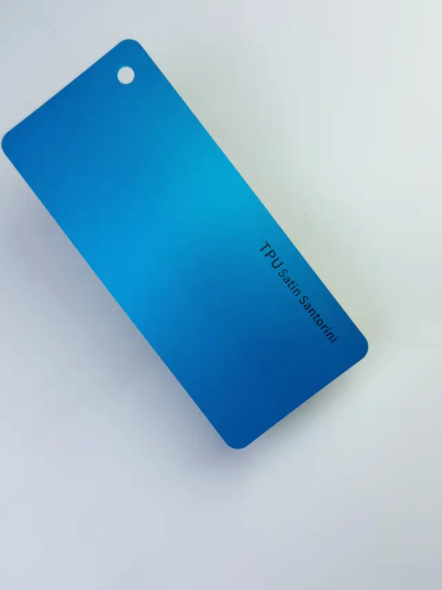 Satin Santorini PureShield colour PPF swatch