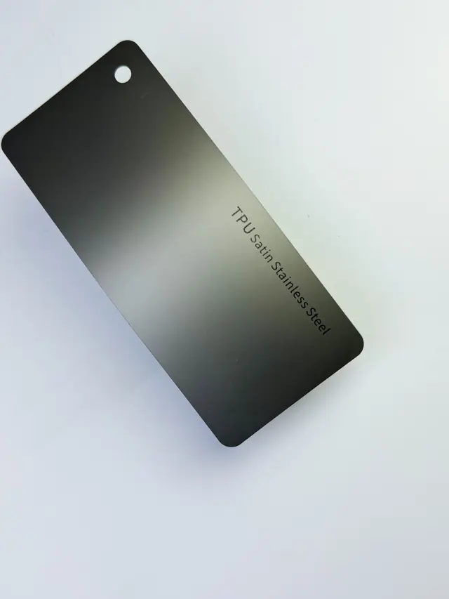 Satin Stainless Steel PureShield colour PPF swatch