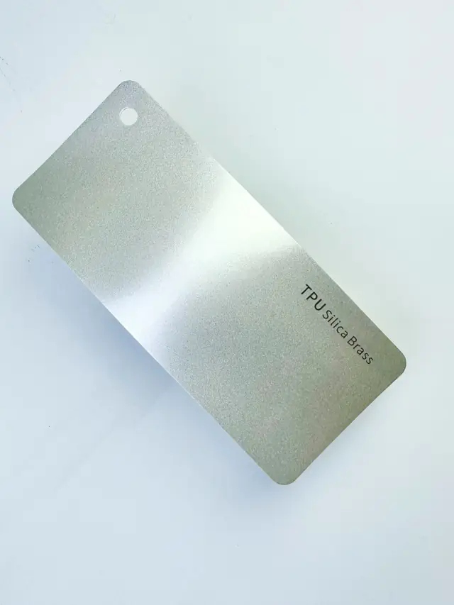 Silica Brass PureShield colour PPF swatch