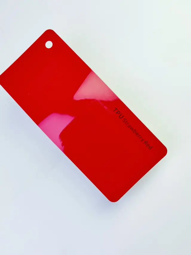 Strawberry Red PureShield colour PPF swatch