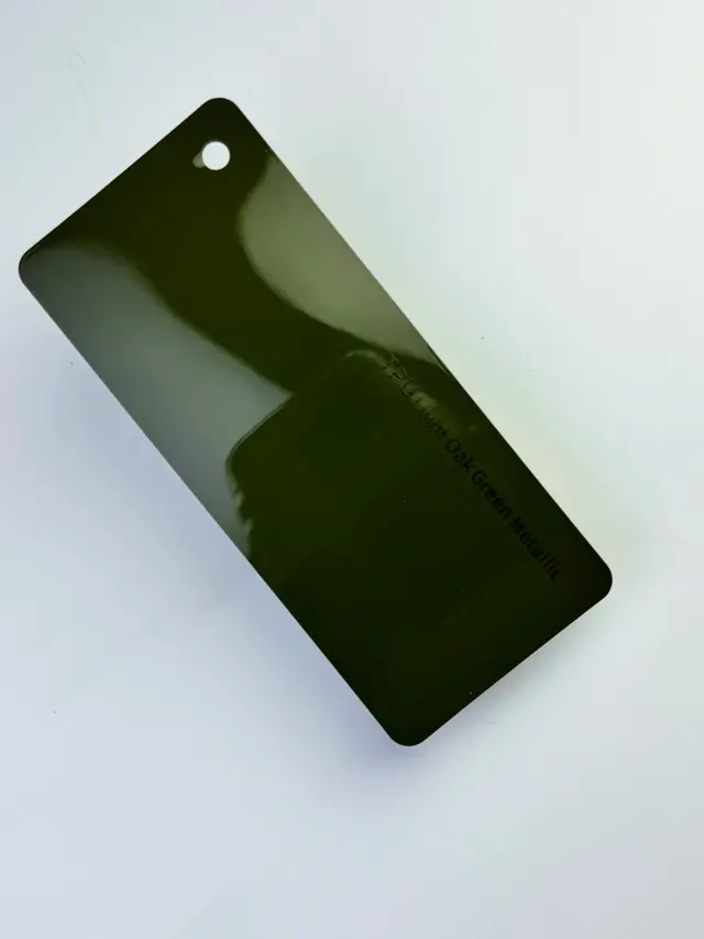 Twilight Oak Green Metallic PureShield colour PPF swatch