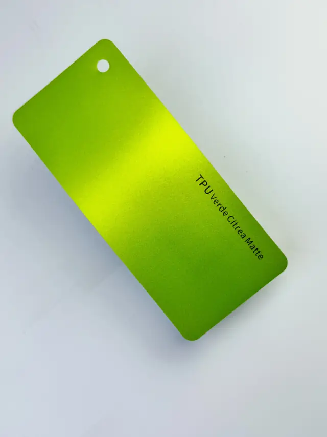 Verde Citrea Matte PureShield colour PPF swatch