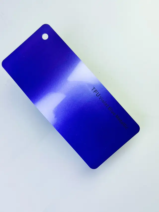 Violet Blue Metallic PureShield colour PPF swatch