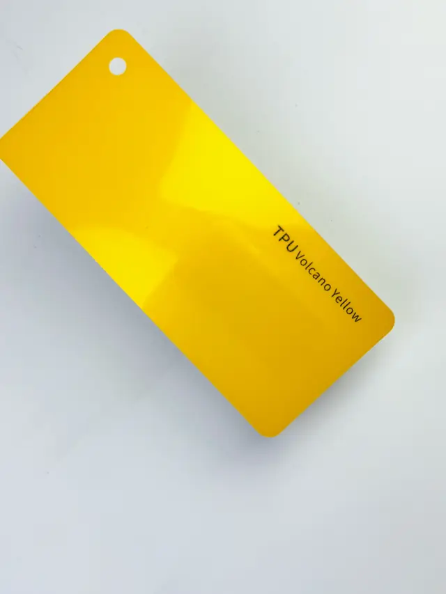 Volcano Yellow PureShield colour PPF swatch